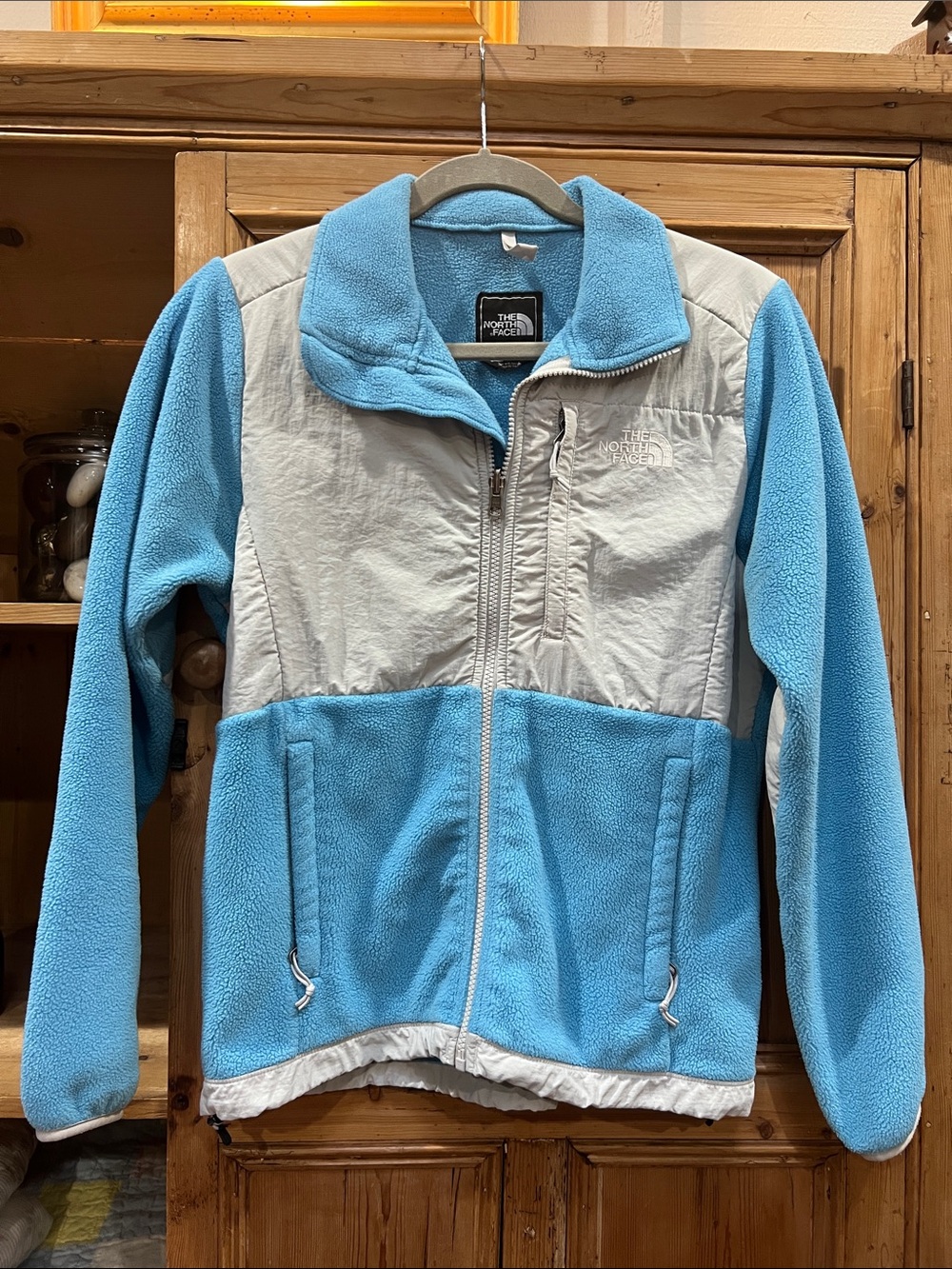 The North Face Denali Blue and Gray Performance Jacket